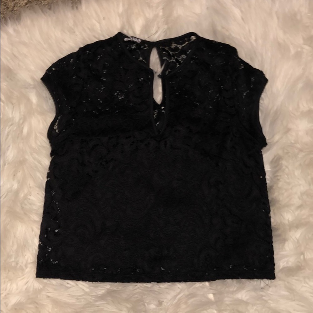 Black crop top